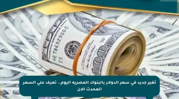 تغير جديد في سعر الدولار بالبنوك المصرية اليوم.. تعرف على السعر المحدث الآن